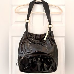 Goldenbleu Black Leather Tote